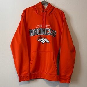 Team Apparel Orange Broncos Crewneck Hoodie